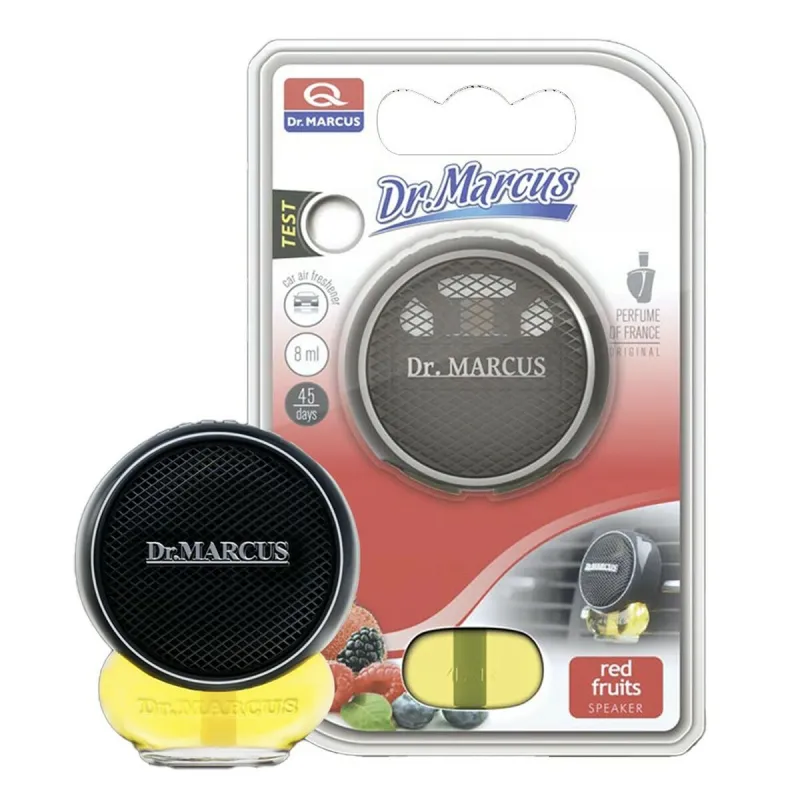 Car Air Freshener Dr Marcus Speaker Red fruits 8 ml Plastic Fragrance (8 Units)