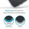 Speck Presidio Perfect-Clear with Glitter + MagSafe - iPhone 15 Plus / 14 Plus Case with MICROBAN Coating (Clear / Gold Glitter)