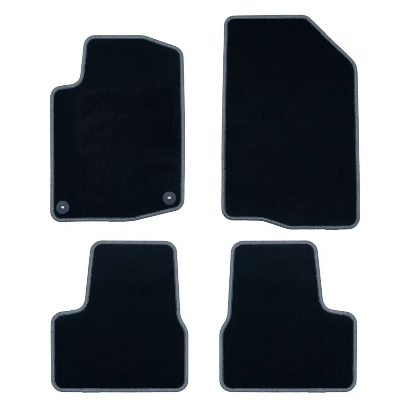 Automattosetti OCC Motorsport OCCPG0008GD Musta Tumman harmaa Peugeot 208 Sametti 5 Kappaletta