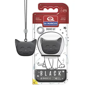 Car Air Freshener Dr Marcus COSMIC CAT BLACK black Plastic