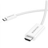 Cable Borofone DH10 USB-C to HDMI 1.8m white