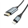 Cable Hoco UA15 Lightning to HDMI 2.0m gray