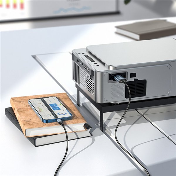 Cable Hoco UA15 Lightning to HDMI 2.0m gray