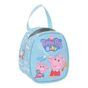 Siltuma pusdienu kārbiņa Peppa Pig Baby Zils 19 x 22 x 14 cm