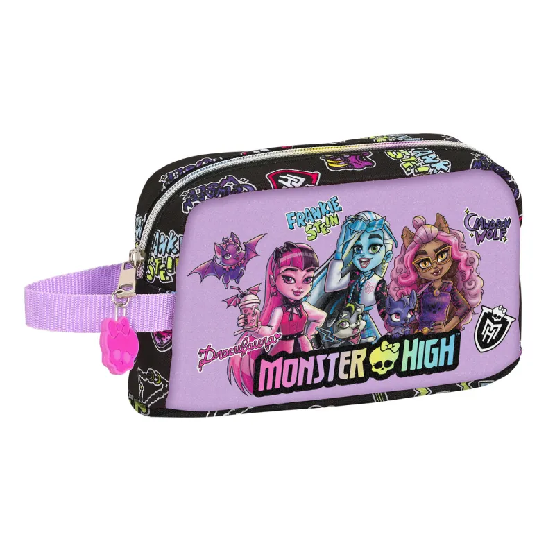 Термический Держатель для Завтрака Monster High Creep Чёрный 21,5 x 12 x 6,5 cm