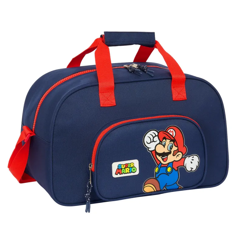 Sporto krepšys Super Mario World Tamsiai mėlyna 40 x 24 x 23 cm