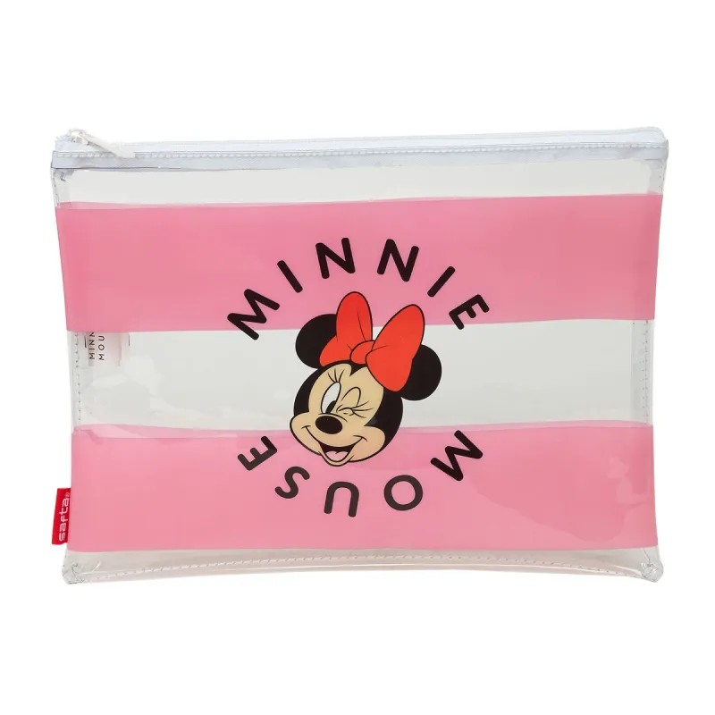 Lasten vessalaukku Minnie Mouse Beach Pinkki Läpinäkyvä