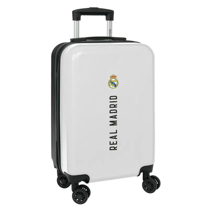 Vedettävä laukku Real Madrid C.F. 1st Kit 24/25 Valkoinen Harmaa 20"