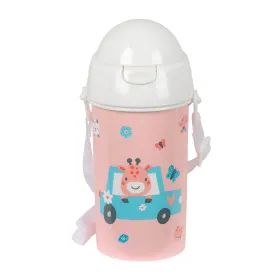 Бутылка с водой Safta Jirafa Коралл PVC 500 ml