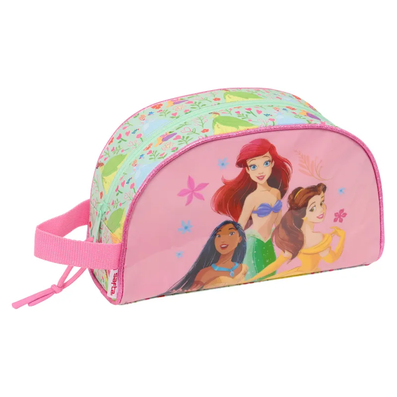 Kelionių reikmenų dėžutė Disney Princess Bloom Žalia Rožinė 26 x 16 x 9 cm