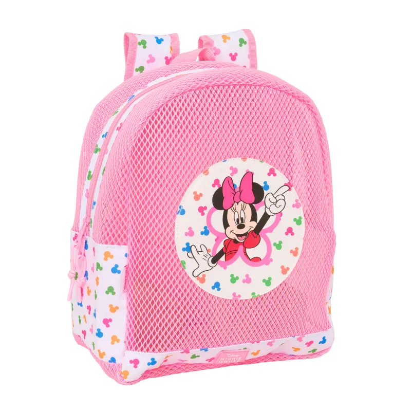Пляжный рюкзак Minnie Mouse Разноцветный Розовый 30,5 x 24 x 18 cm Детский