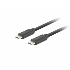 USB-C laidas Lanberg CA-CMCM-32CU-0005-BK Juoda 0,5 m