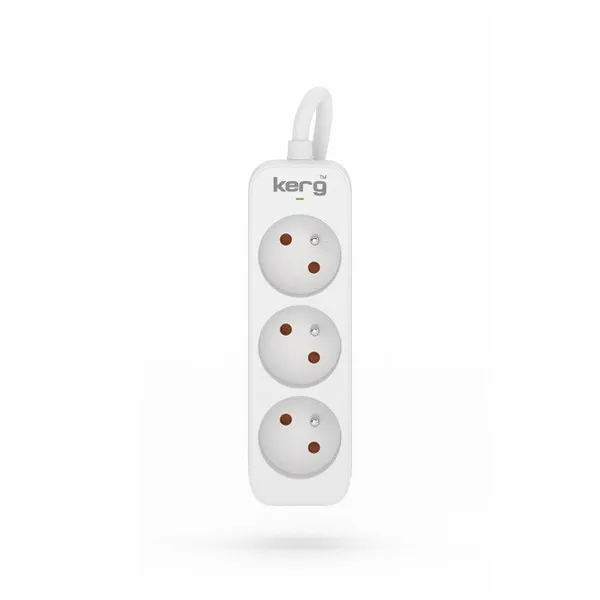 3-socket plugboard without power switch HSK Data M02383 (1,5 m)