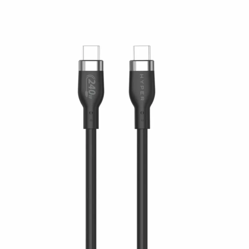 USB-C Kabelis Hyper HJ4002BKGL Melns 2 m