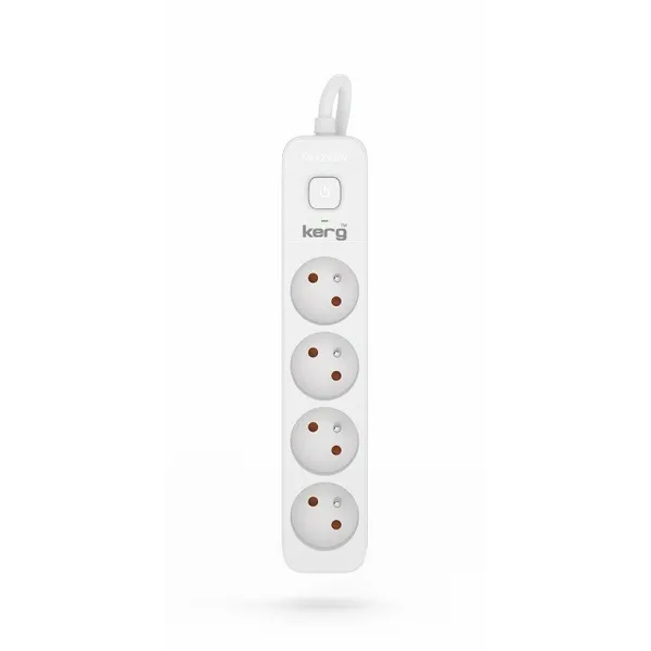 4-socket plugboard with power switch Kerg M02391 (1,5 m)
