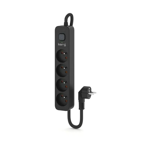 4-socket plugboard with power switch Kerg M02515 (5 m)