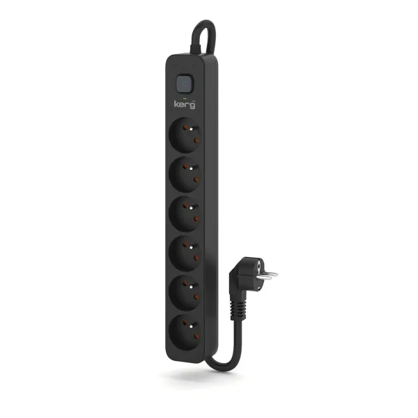 Power Socket - 6 Sockets with Switch Kerg M02520 (3 m)