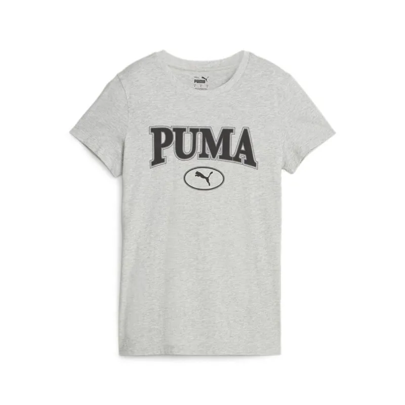 Sieviešu Krekls ar Īsām Piedurknēm Puma 676611 04 Gaiši pelēks