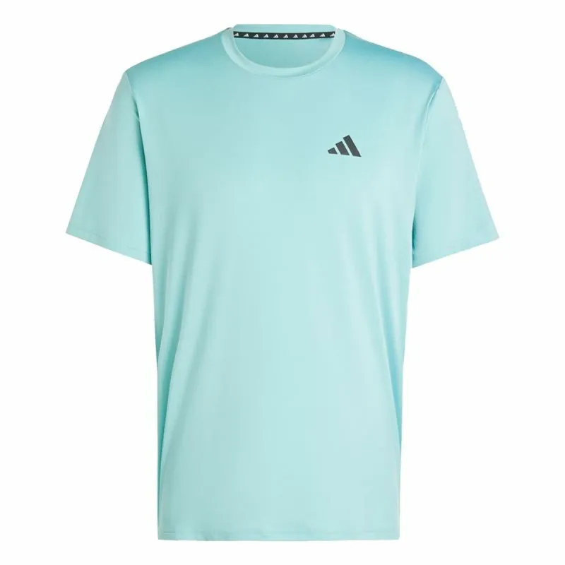 Men’s Short Sleeve T-Shirt Adidas Train Essentials Stretch Light Blue (XL)