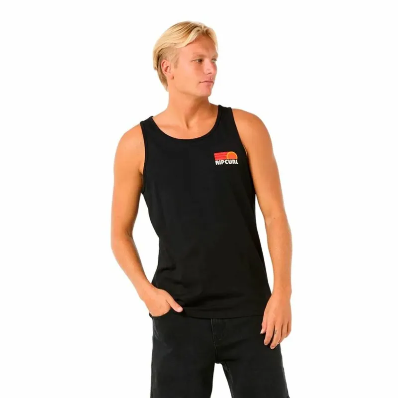 Viršutiniai marškinėliai moterims Rip Curl Casual Revival Peaking Tank Juoda