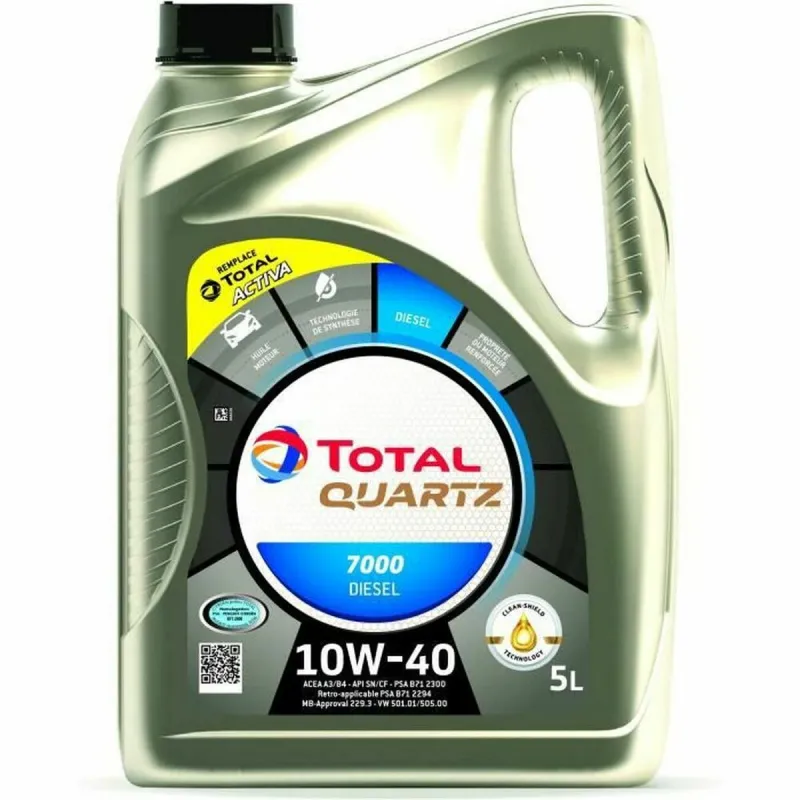 Моторное масло Total QUARTZ 7000 DIESEL 10W40 5 L 10W40