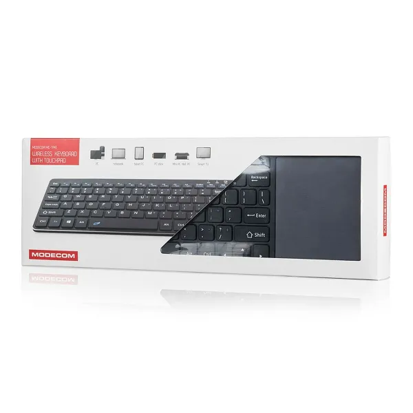 Klaviatūra Modecom MC-TPK1 Melns Angļu QWERTY