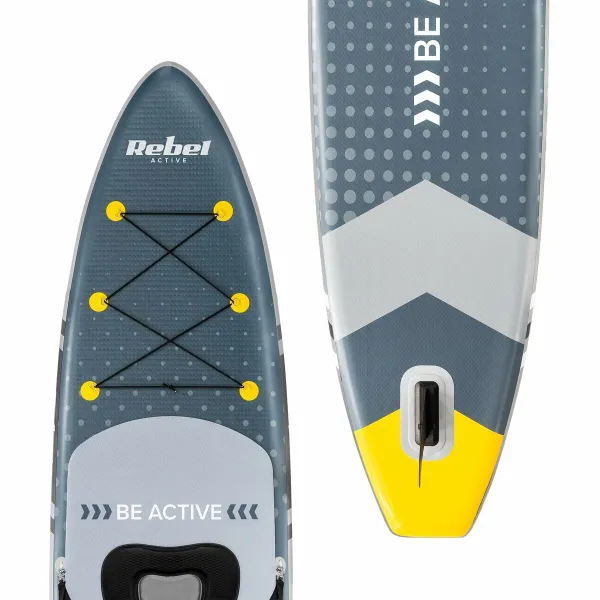 Inflatable Paddle Surf Board with Accessories Rebel RBA-4501 Grey