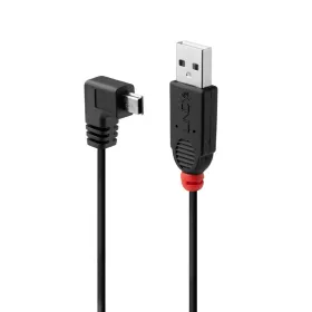 USB 2.0 A - Mini USB B kabelis LINDY 1 m Juoda