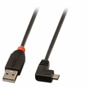 USB 2.0 A - Micro USB B kabelis LINDY Juoda 2 m