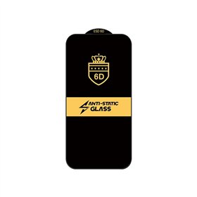 Tempered glass 6D Apple iPhone 16 black