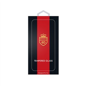 Tempered glass 6D Apple iPhone 16 black