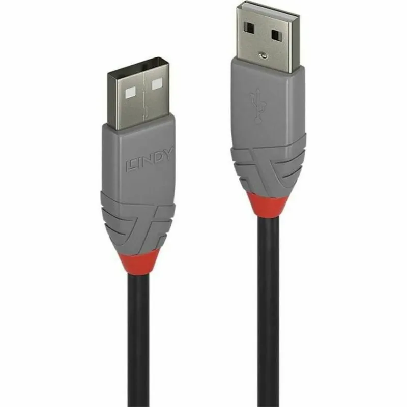 USB laidas LINDY Juoda 1 m