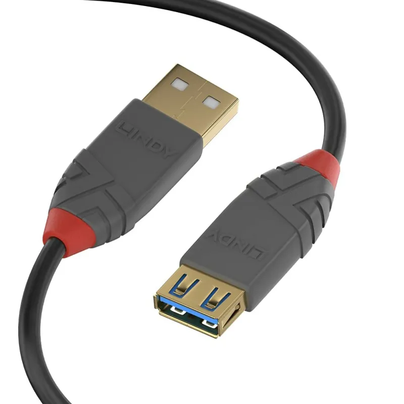 USB laidas LINDY Juoda 50 cm