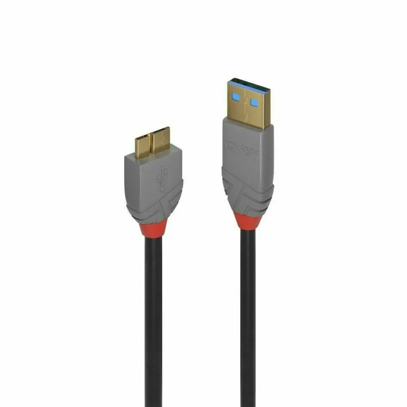 Kabelis USB į mikro USB LINDY Juoda 1 m