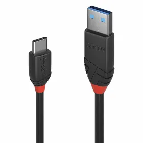 USB A uz USB-C Kabelis LINDY 1,5 m Melns