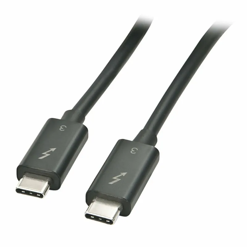 USB-C Kabelis LINDY Melns 1 m (1 gb.)