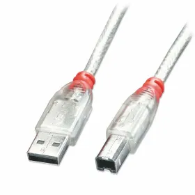 USB A uz USB B Kabelis LINDY Balts 3 m