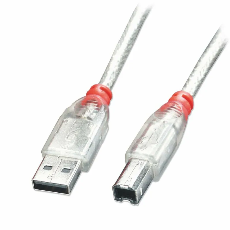 Кабель USB A — USB B LINDY Белый 3 m