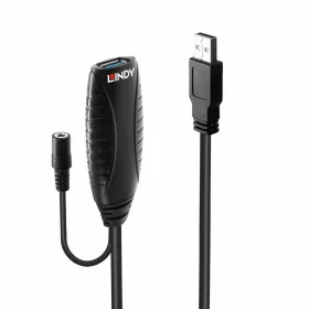 USB Kabelis LINDY 43099 15 m Melns