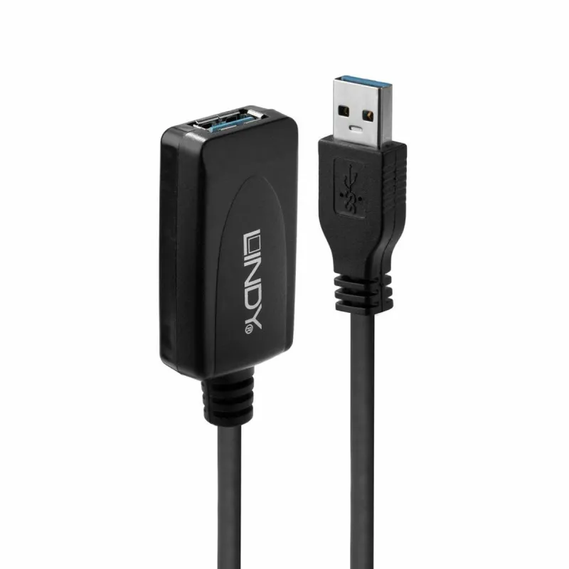 USB Kabelis LINDY Melns 5 m (1 gb.)