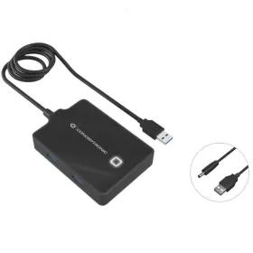 USB Centrmezgls Conceptronic 110517107101 Melns 90 cm (1 gb.)