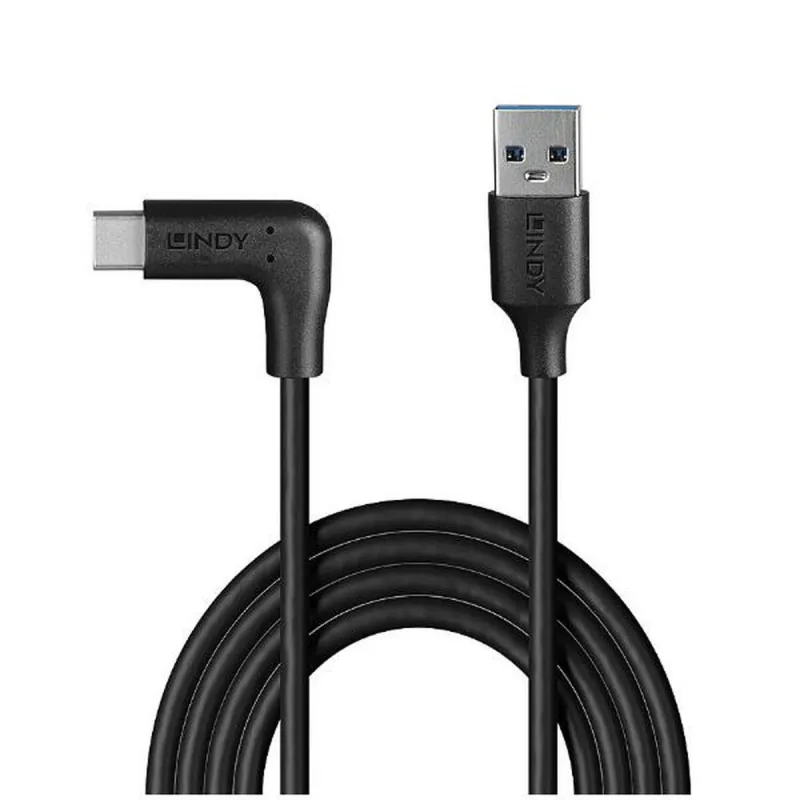 USB Kabelis LINDY 1 m Melns