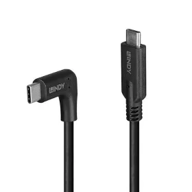 USB Kabelis LINDY 1 m Melns