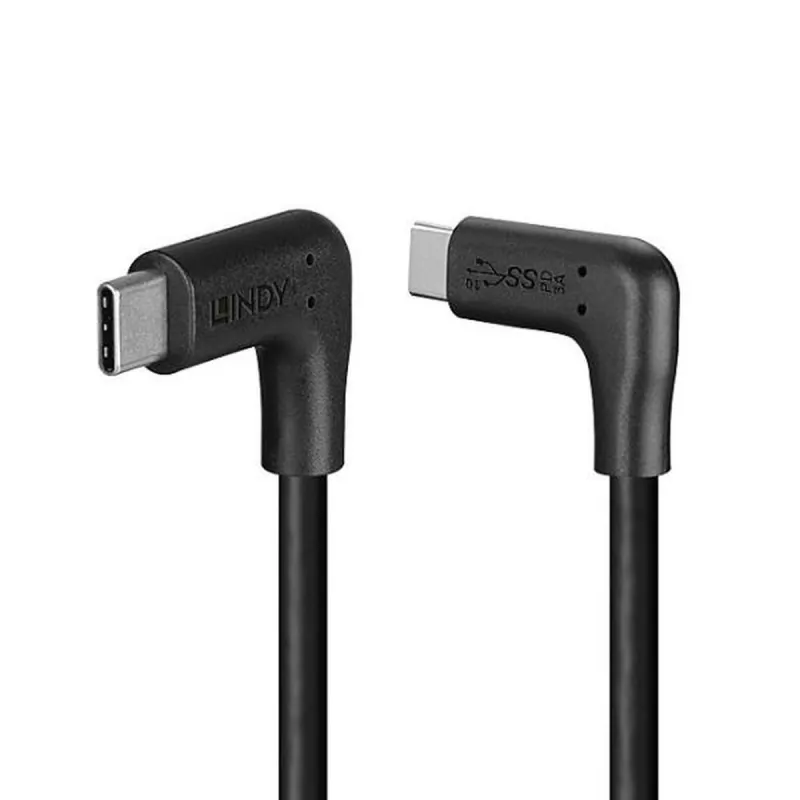 USB Kabelis LINDY 1 m Melns