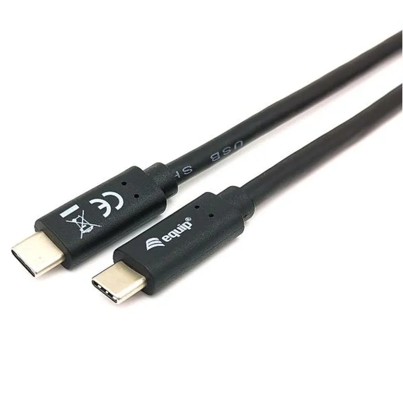 USB-C - USB-C kaapeli Equip 12834707101 Melns 2 m