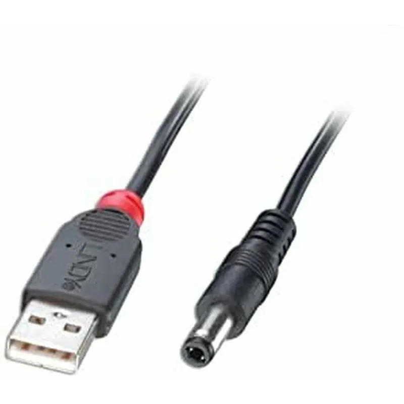 USB-Kaapeli DC LINDY Musta 1,5 m (1 osaa)