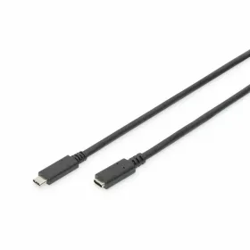USB-C-Kaapeli Digitus AK-300210-015-S Musta 1,5 m