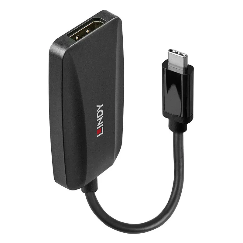 USB C - DisplayPort Adapteri LINDY 43337 Musta
