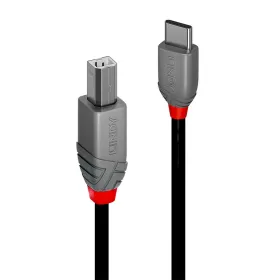 USB-C - USB B kaapeli LINDY 2 m Musta