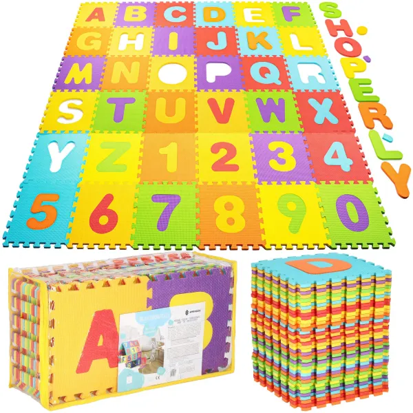Children's foam mat - Puzzle Springos FM0017 172x172 cm